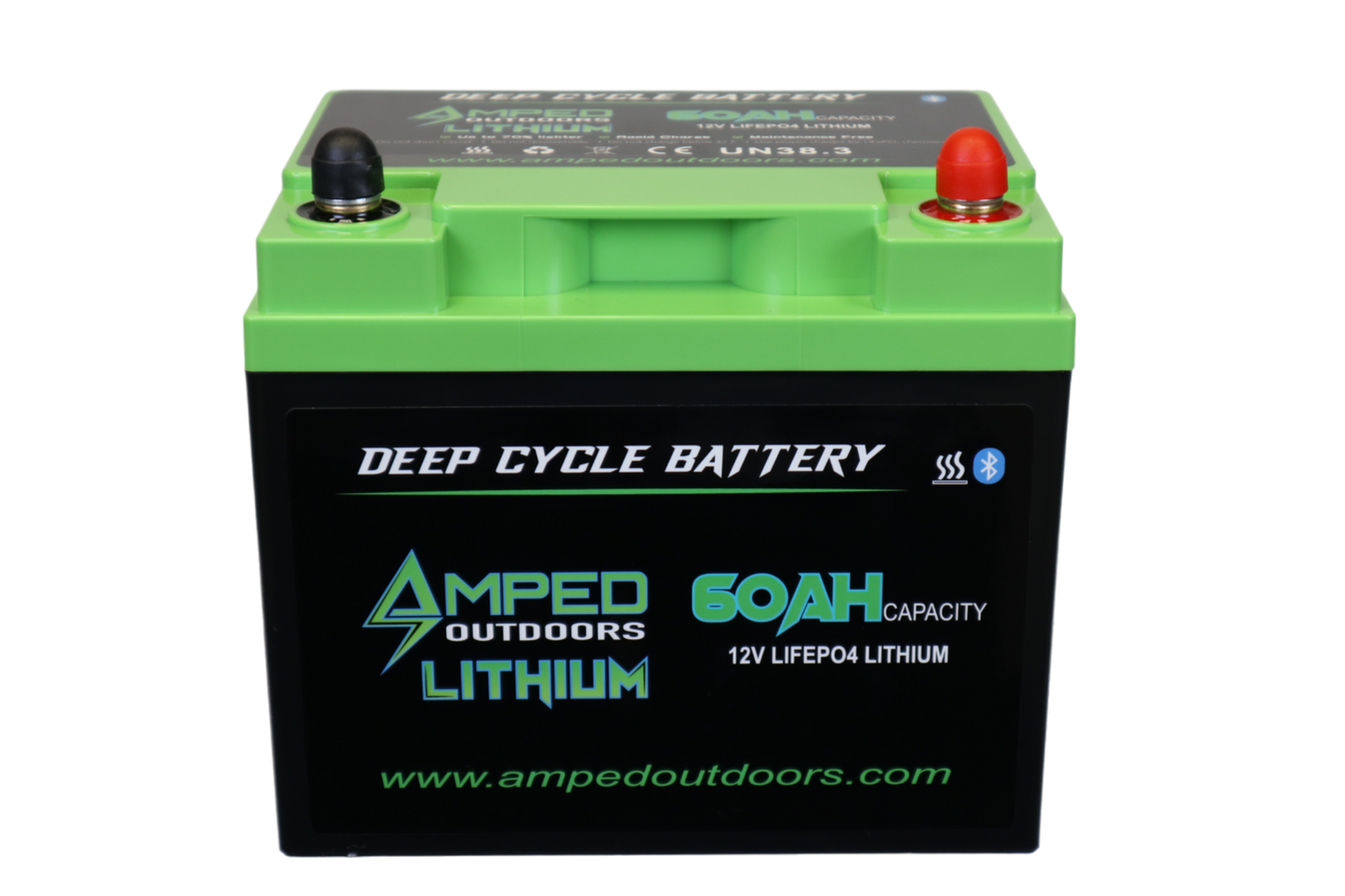 60Ah Lithium Battery (LiFePO4) 12.8V - Bluetooth - Heated